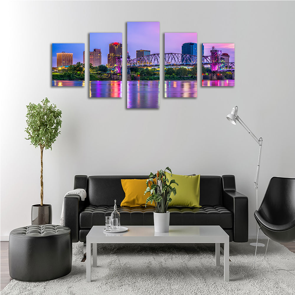 Little Rock Skyline Wall Art