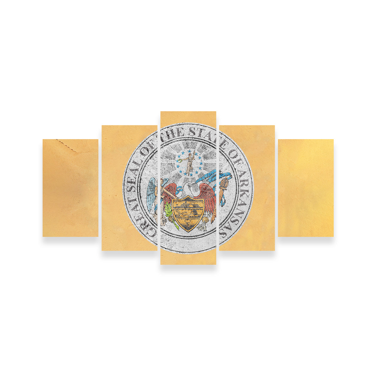 Flag of US state Arkansas seal Wall Art