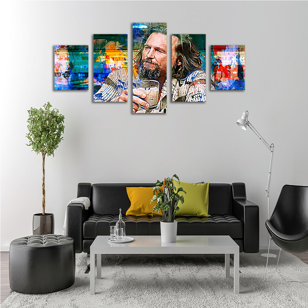 The Dude Vintage Blue Wall Art