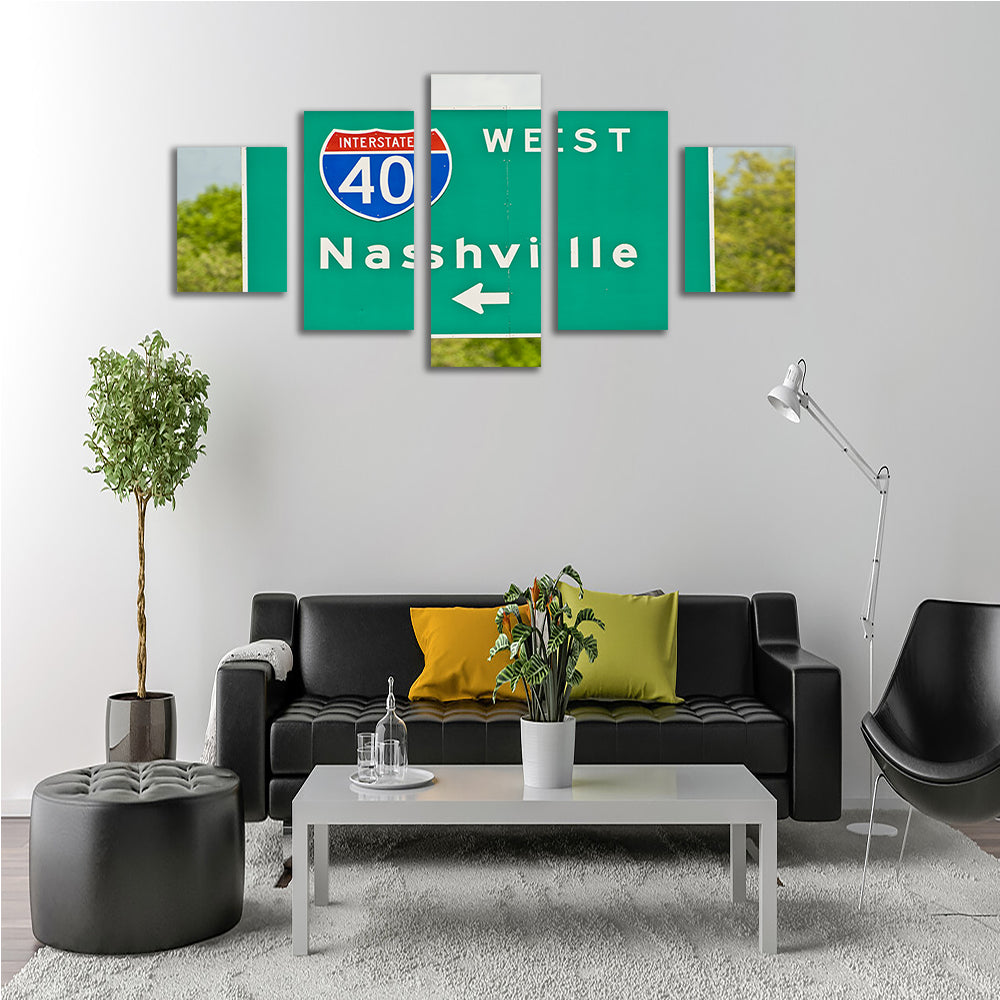 Nashville Interstate 40 Wall Art