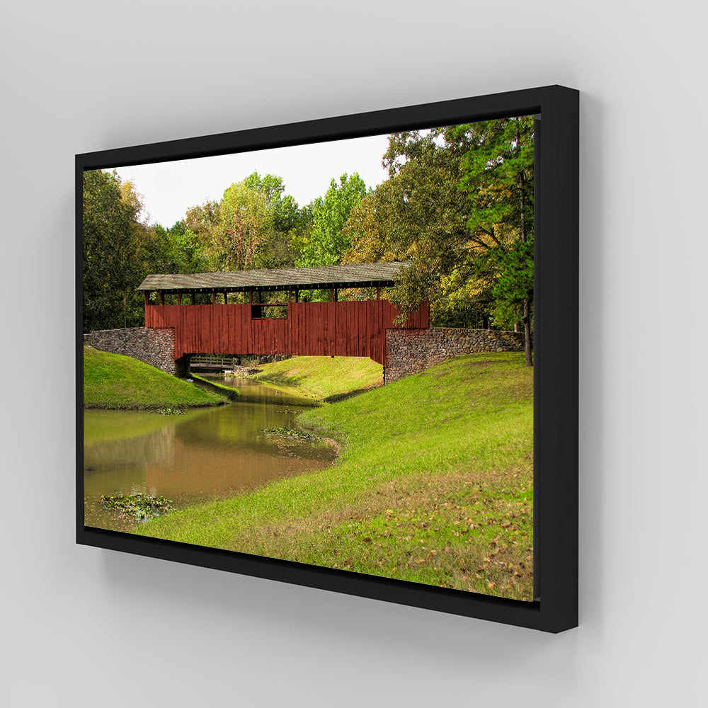 Burns Park Covered Bridge Wall Art