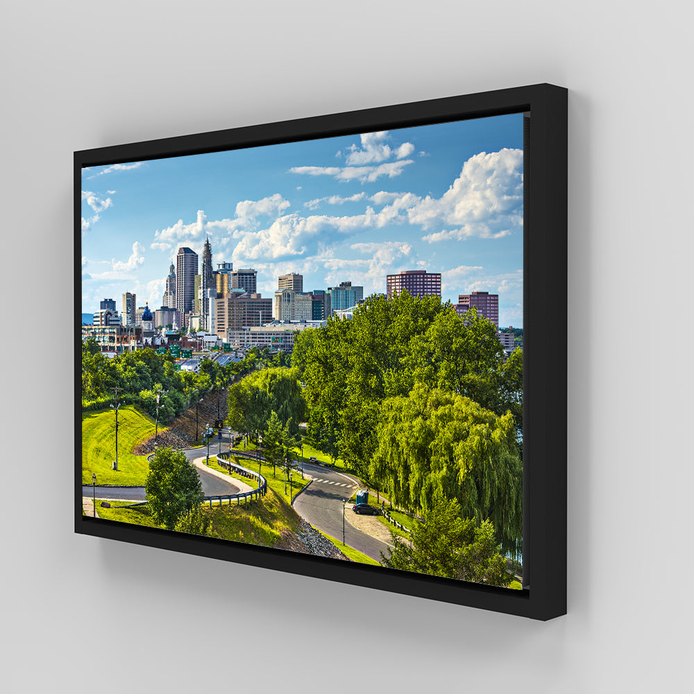 Hartford Downtown Cityscape Wall Art