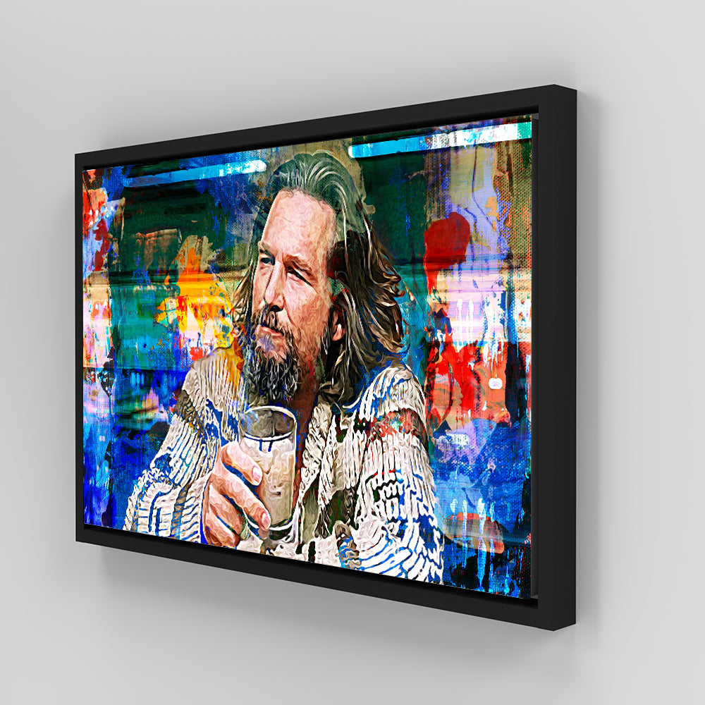 The Dude Vintage Blue Wall Art