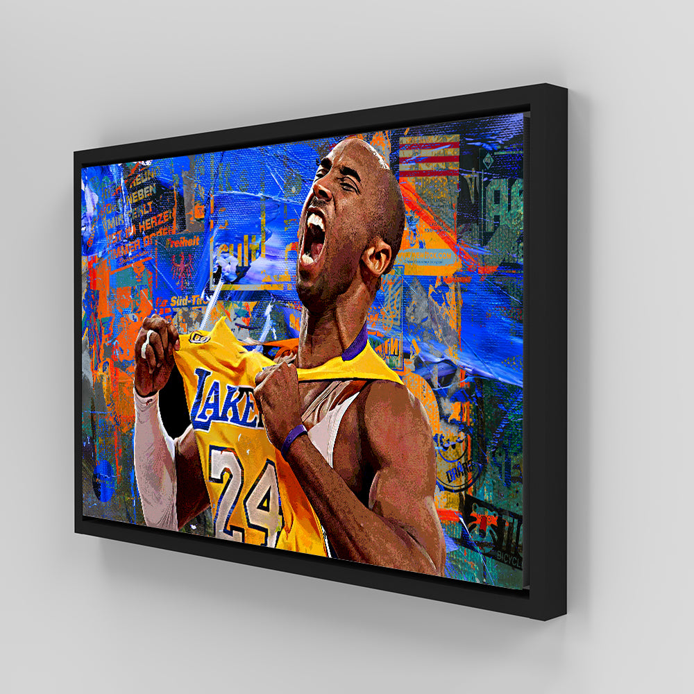 The Black Mamba Vintage Blue Wall Art