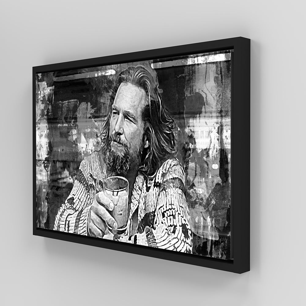 The Dude Grayscale Wall Art