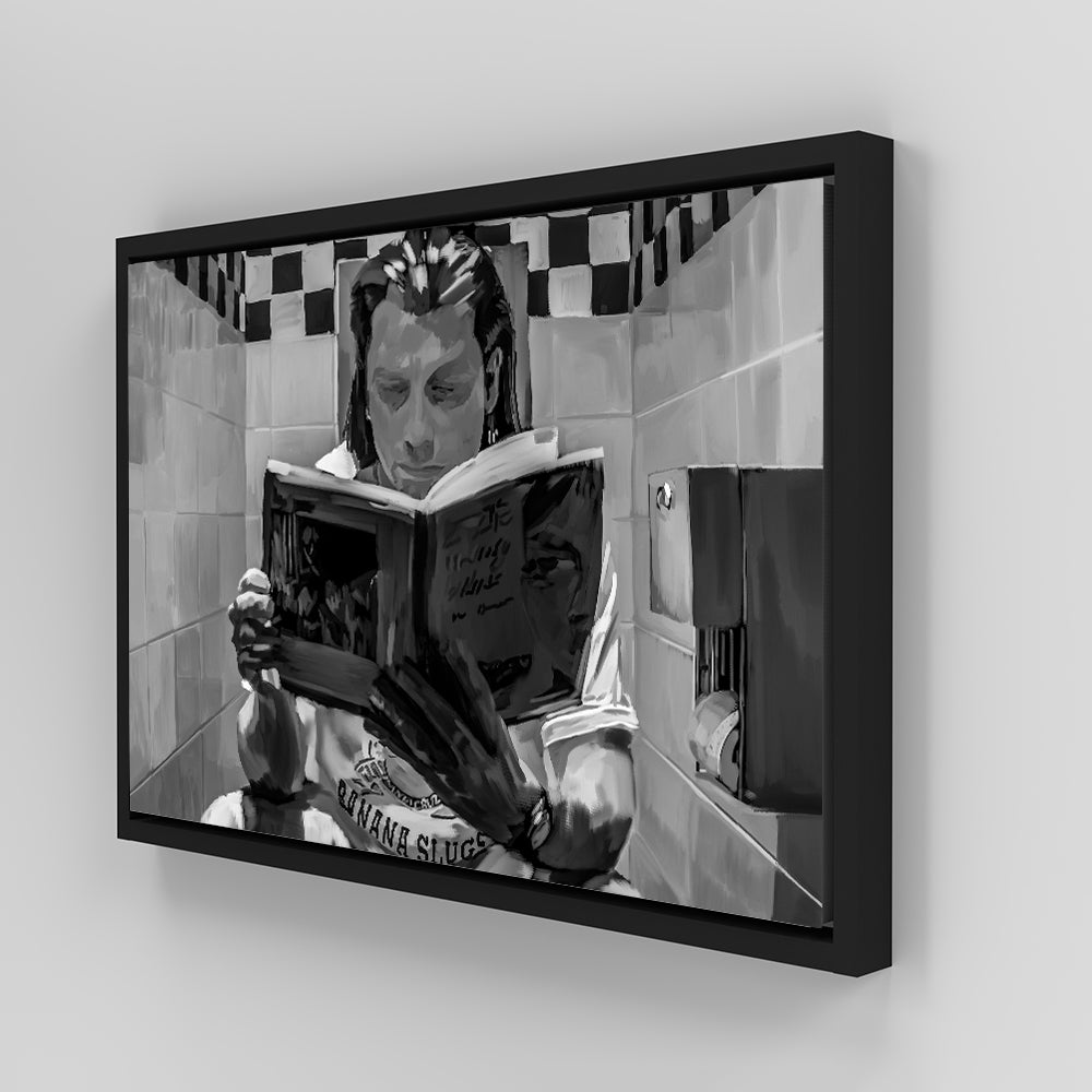 Toilet Reading Wall Art