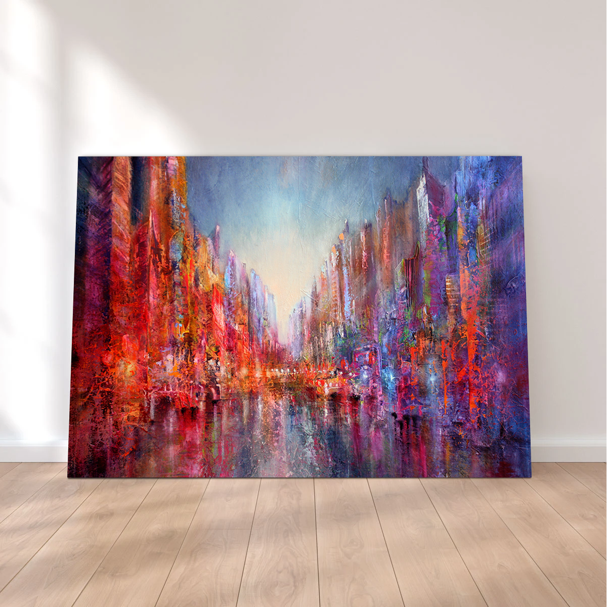 Stadt am Fluss Wall Art