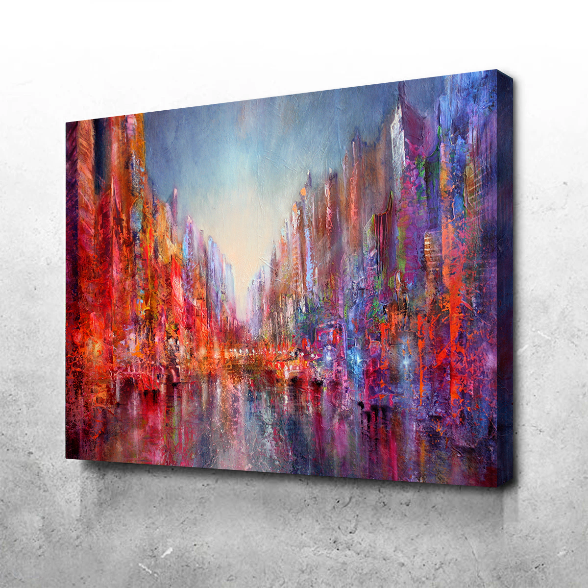 Stadt am Fluss Wall Art