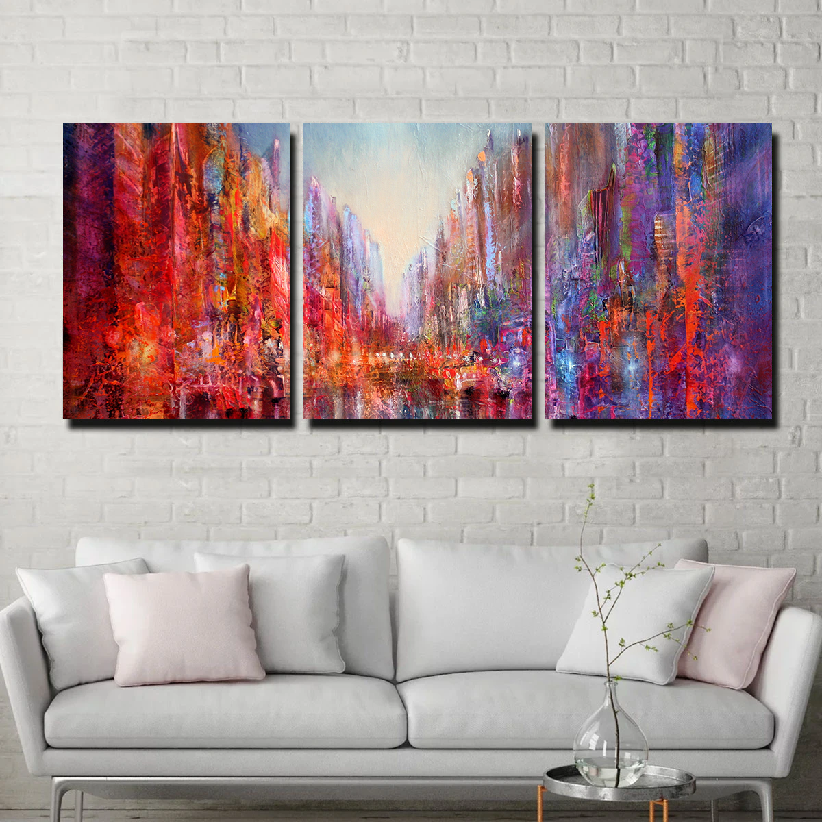 Stadt am Fluss Wall Art