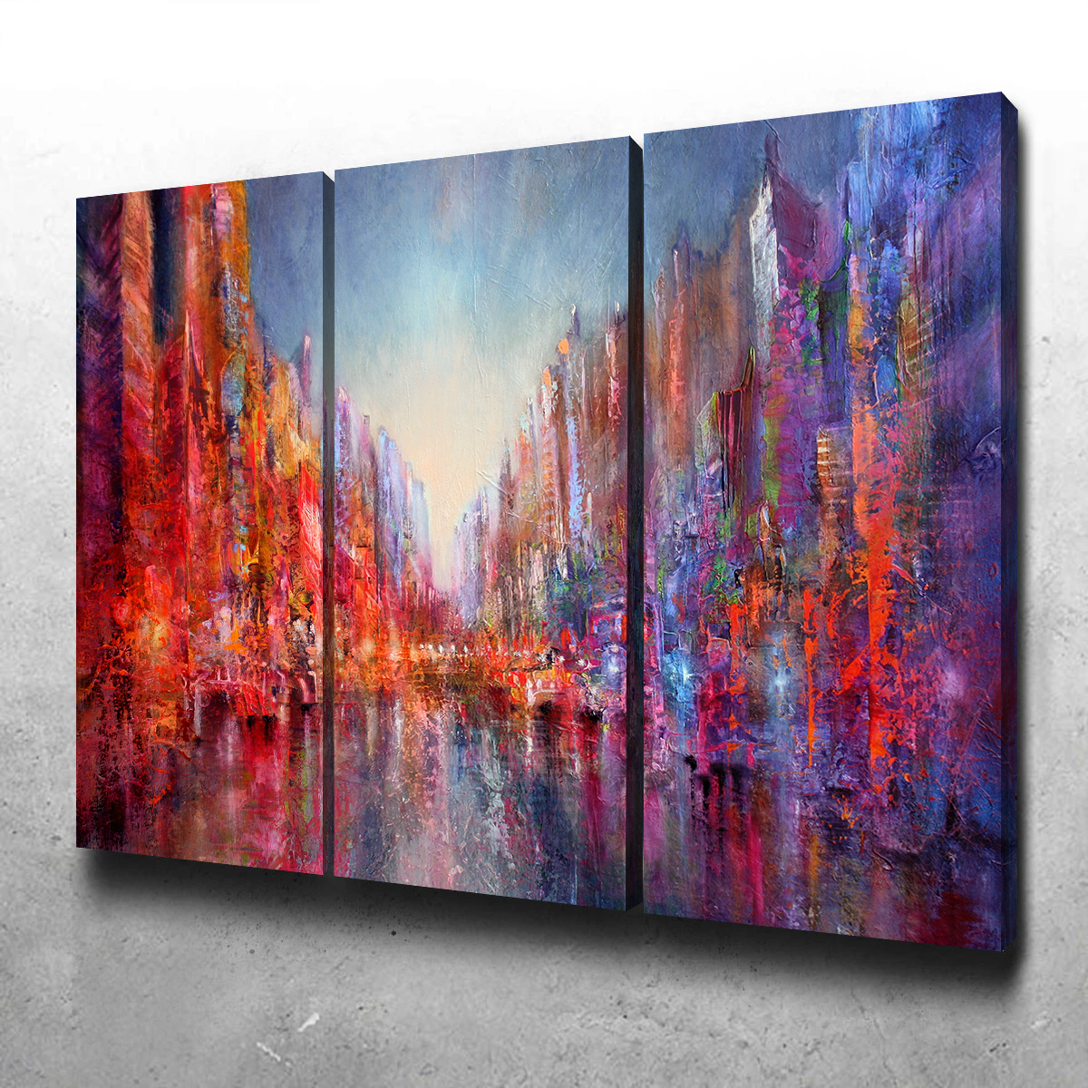 Stadt am Fluss Wall Art