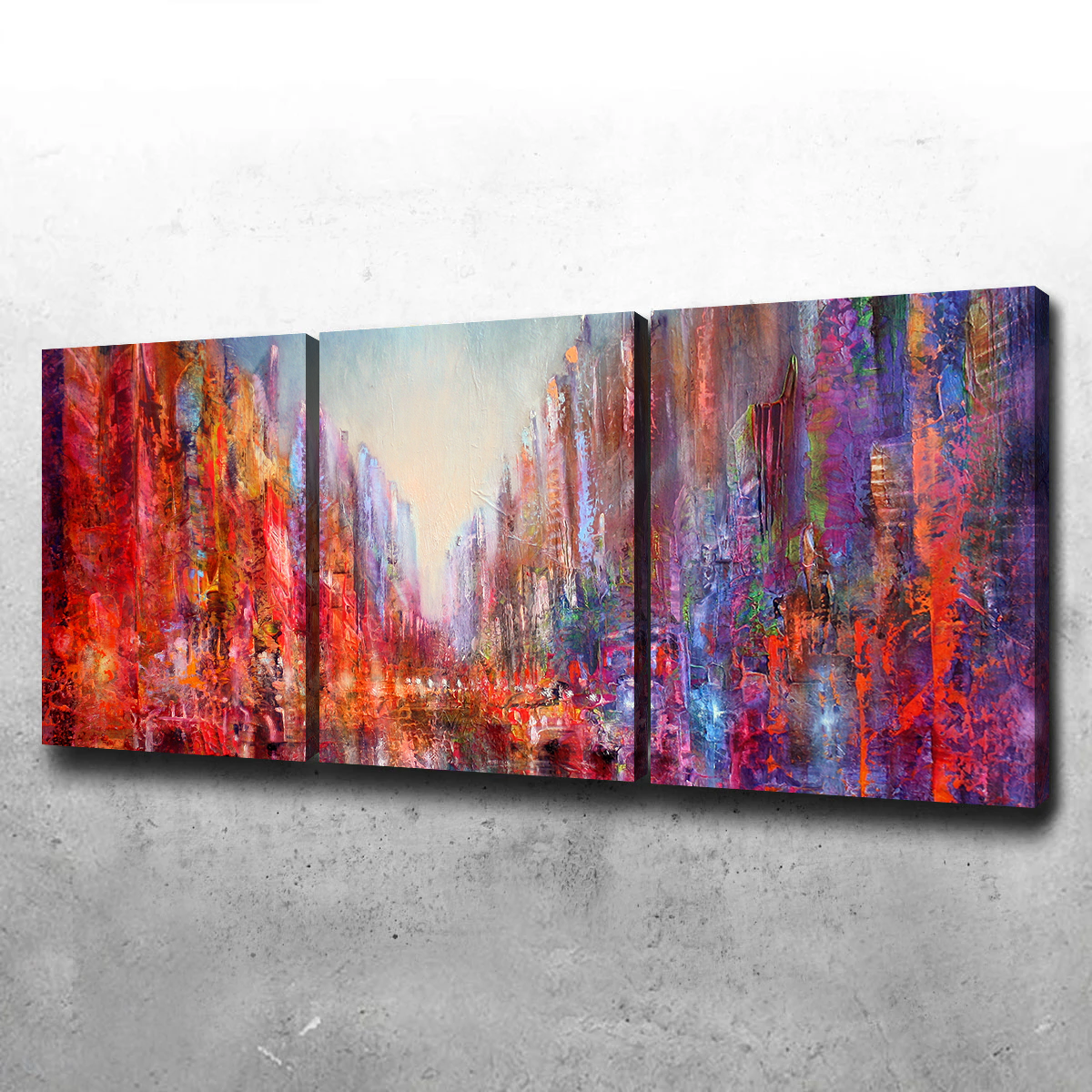 Stadt am Fluss Wall Art