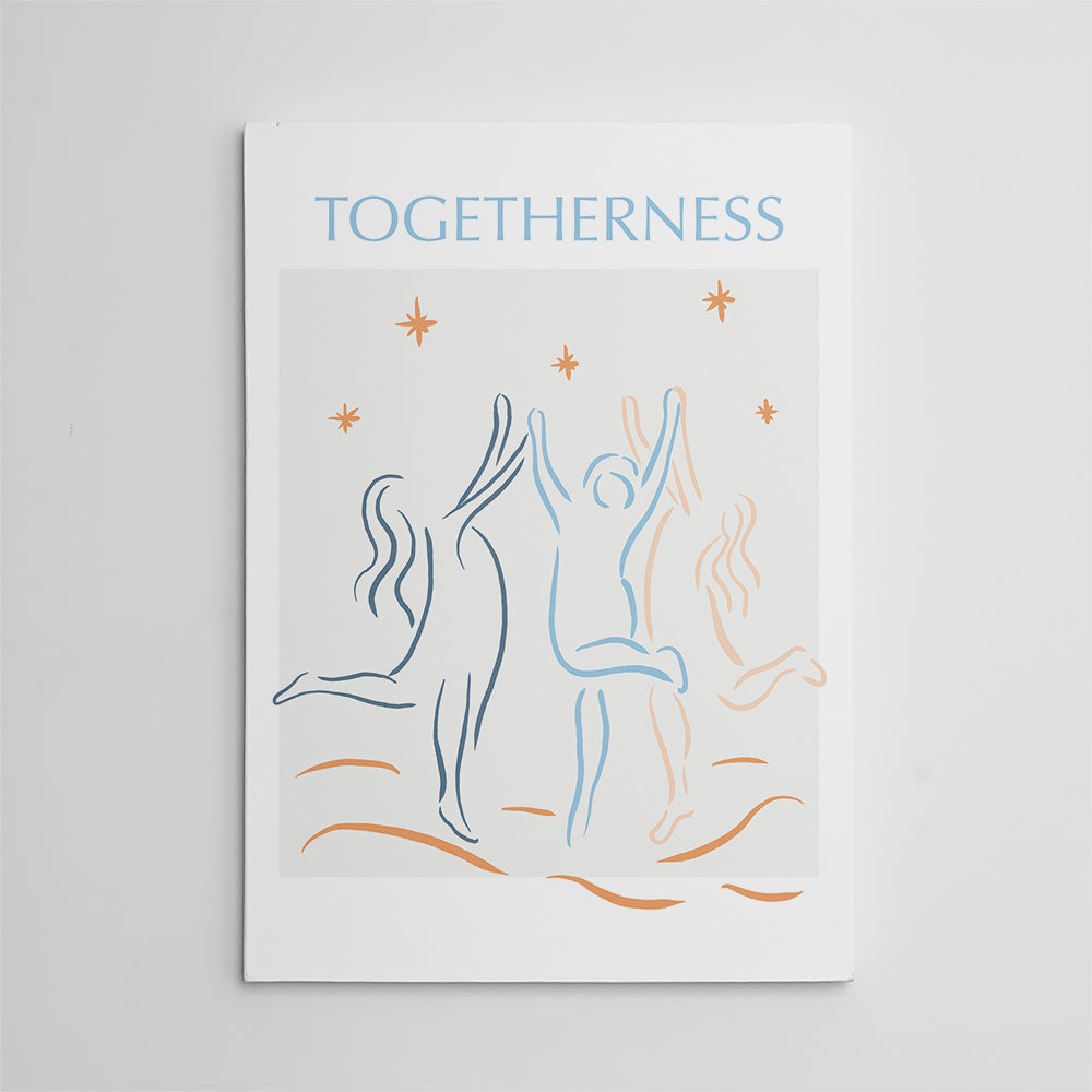 Togetherness Blue Wall Art