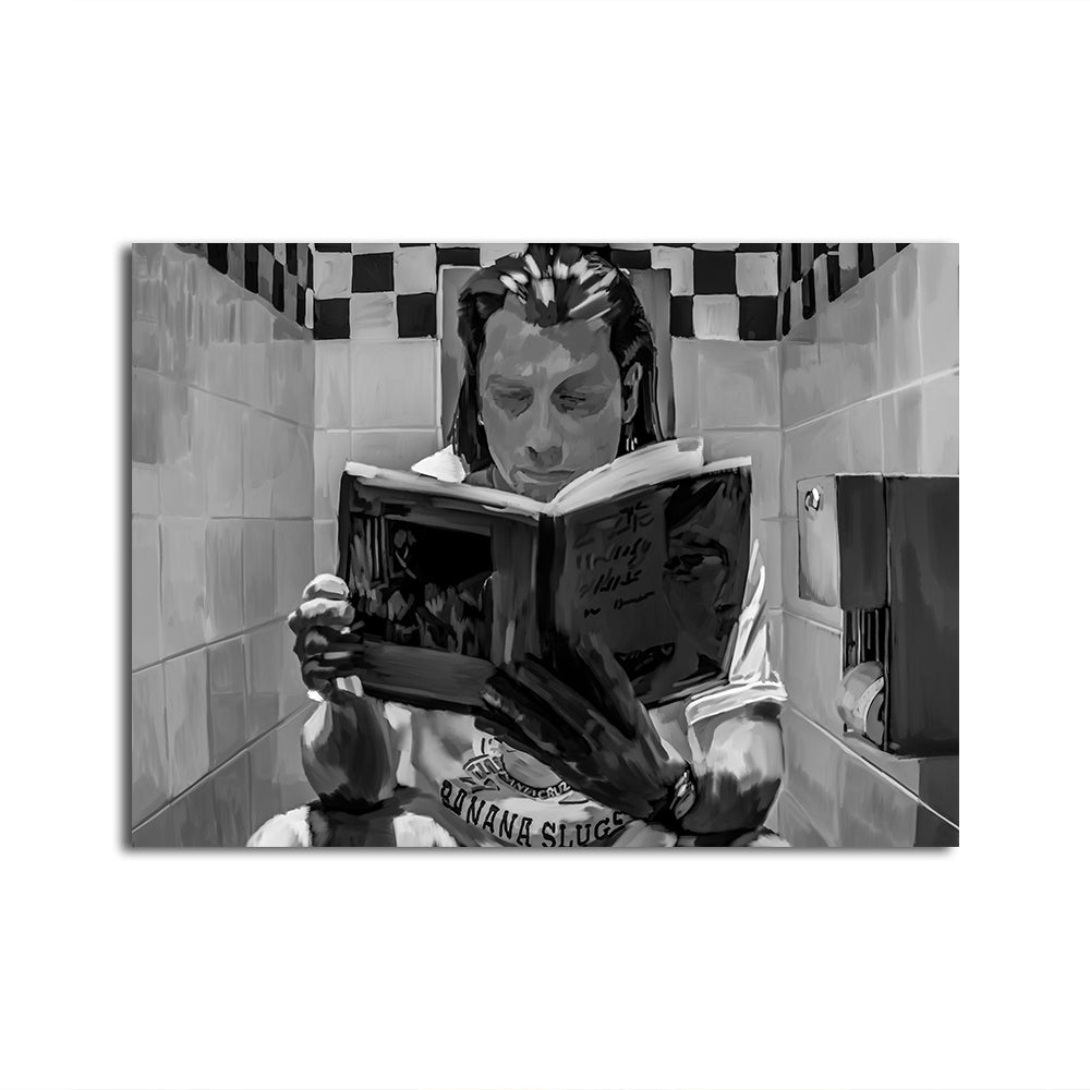 Toilet Reading Wall Art