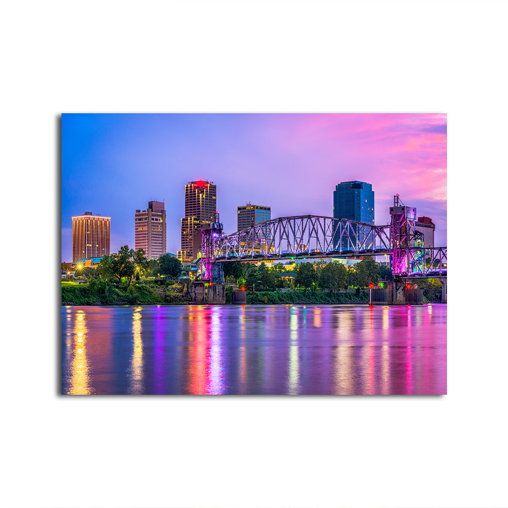 Little Rock Skyline Wall Art