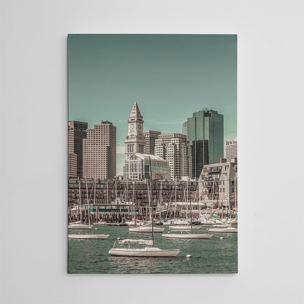Boston Cityscape North End Wall Art