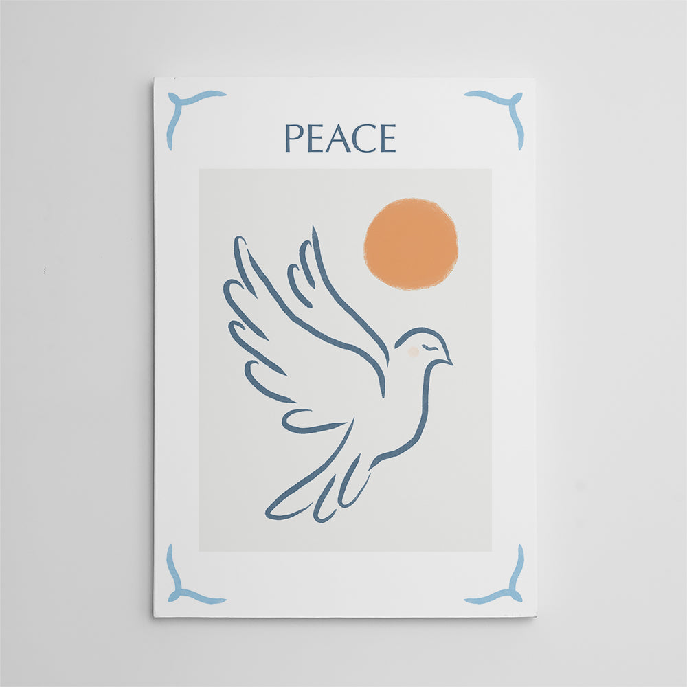 Peace Blue Wall Art