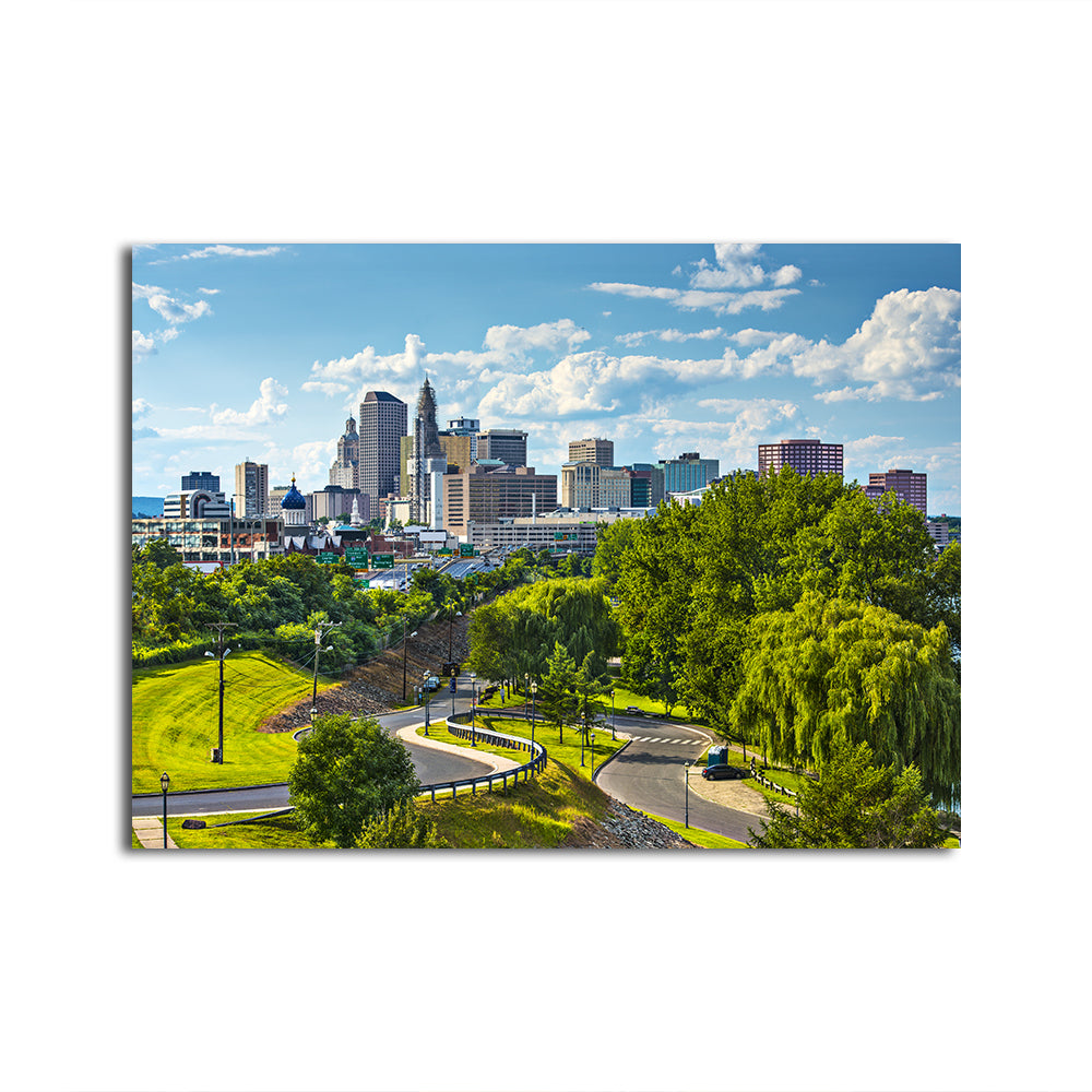 Hartford Downtown Cityscape Wall Art