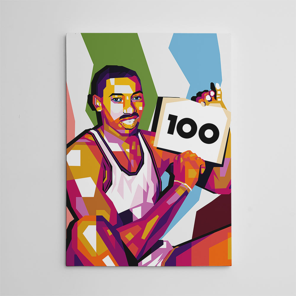 Wilt Chamberlain 100 Wall Art