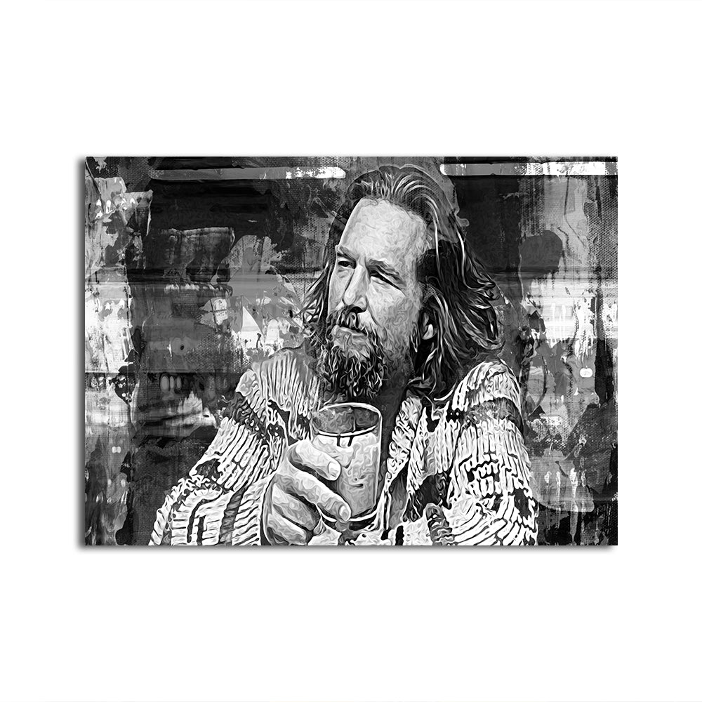 The Dude Grayscale Wall Art