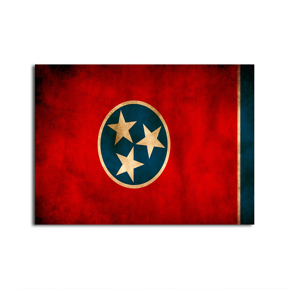 Tennessee Flag Grunge Wall Art