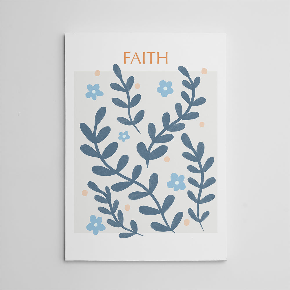 Faith Blue Wall Art