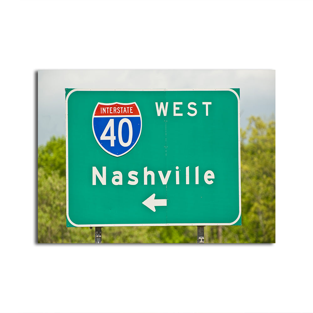Nashville Interstate 40 Wall Art
