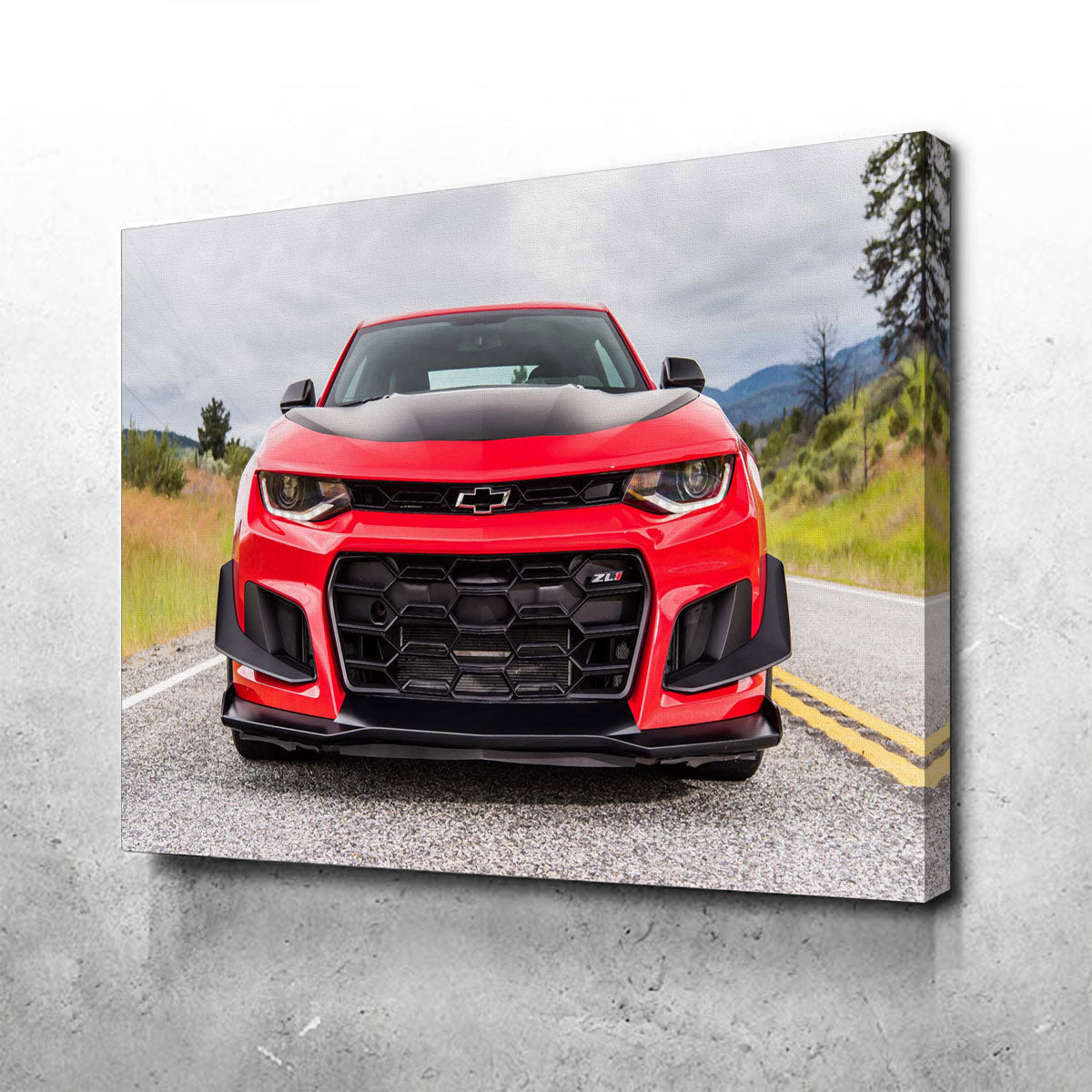 Red Camaro ZL1 Wall Art