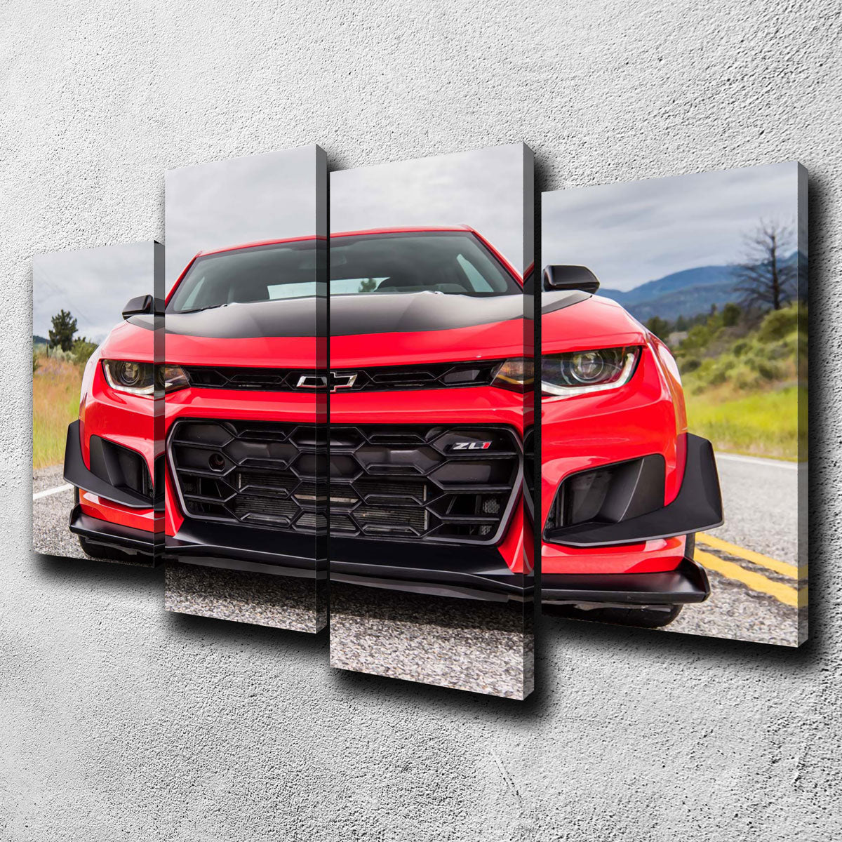 Red Camaro ZL1 Wall Art