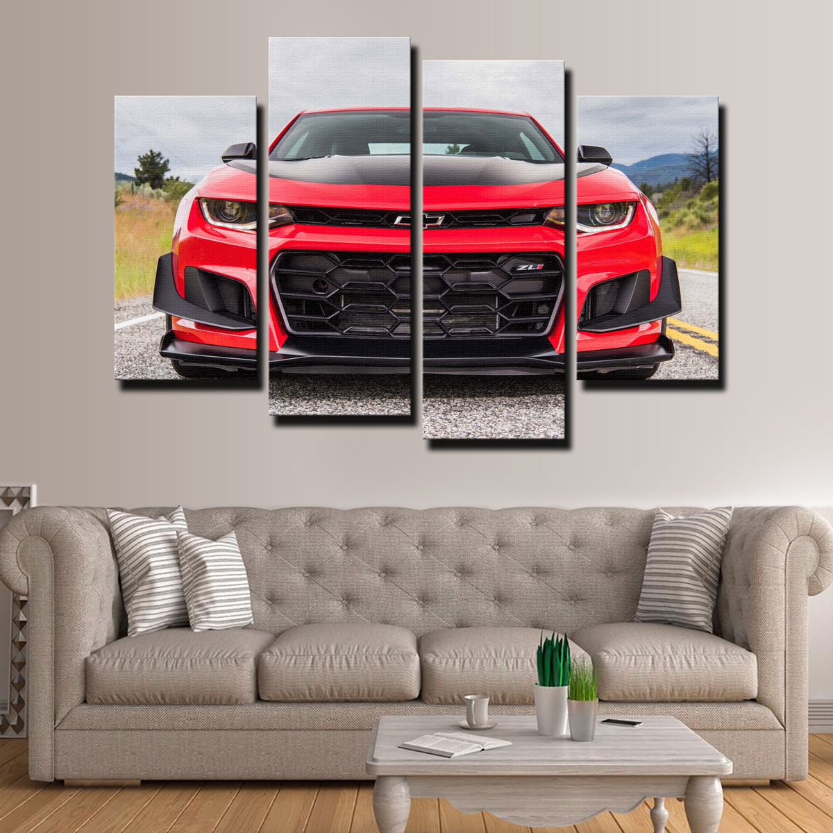 Red Camaro ZL1 Wall Art