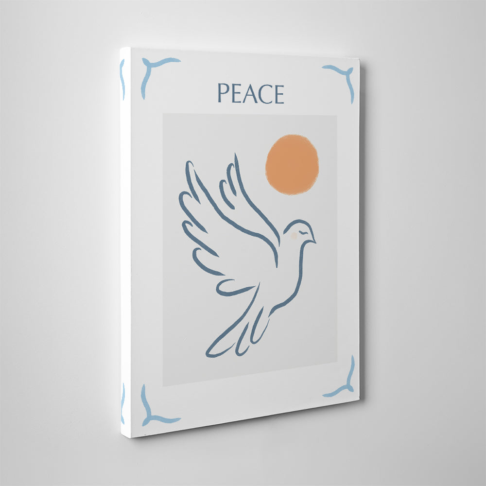 Peace Blue Wall Art