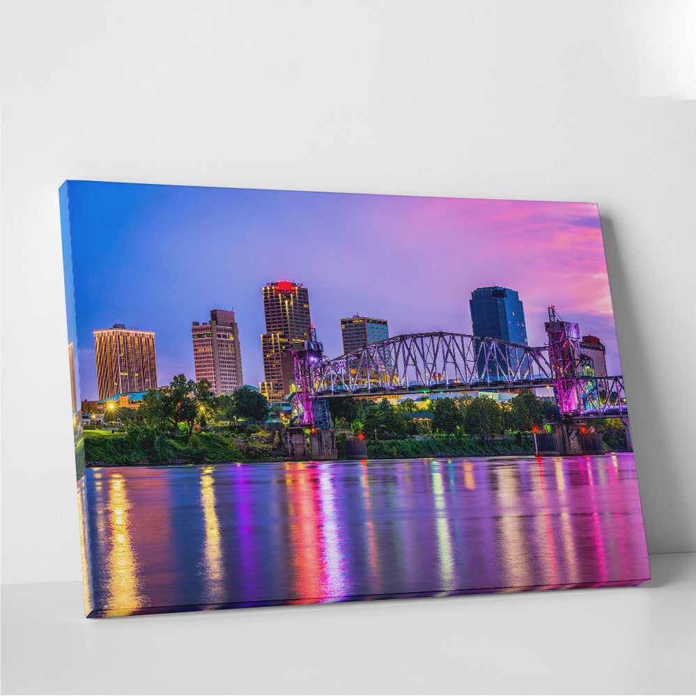 Little Rock Skyline Wall Art
