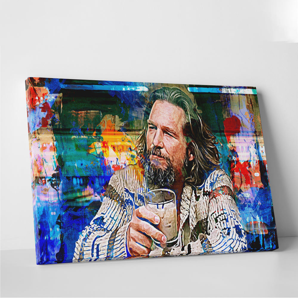 The Dude Vintage Blue Wall Art