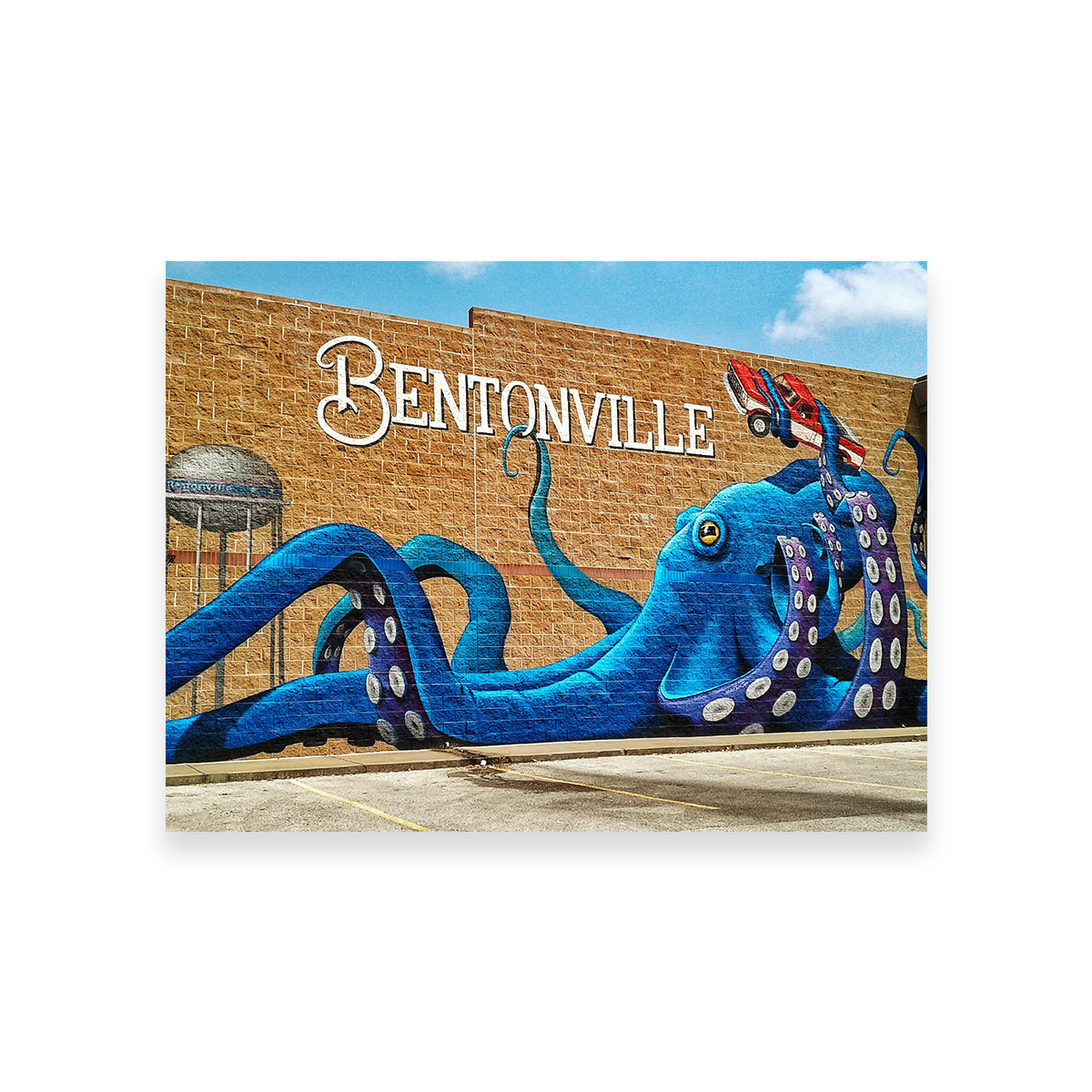 Bentonville Blue Octopus Mural
