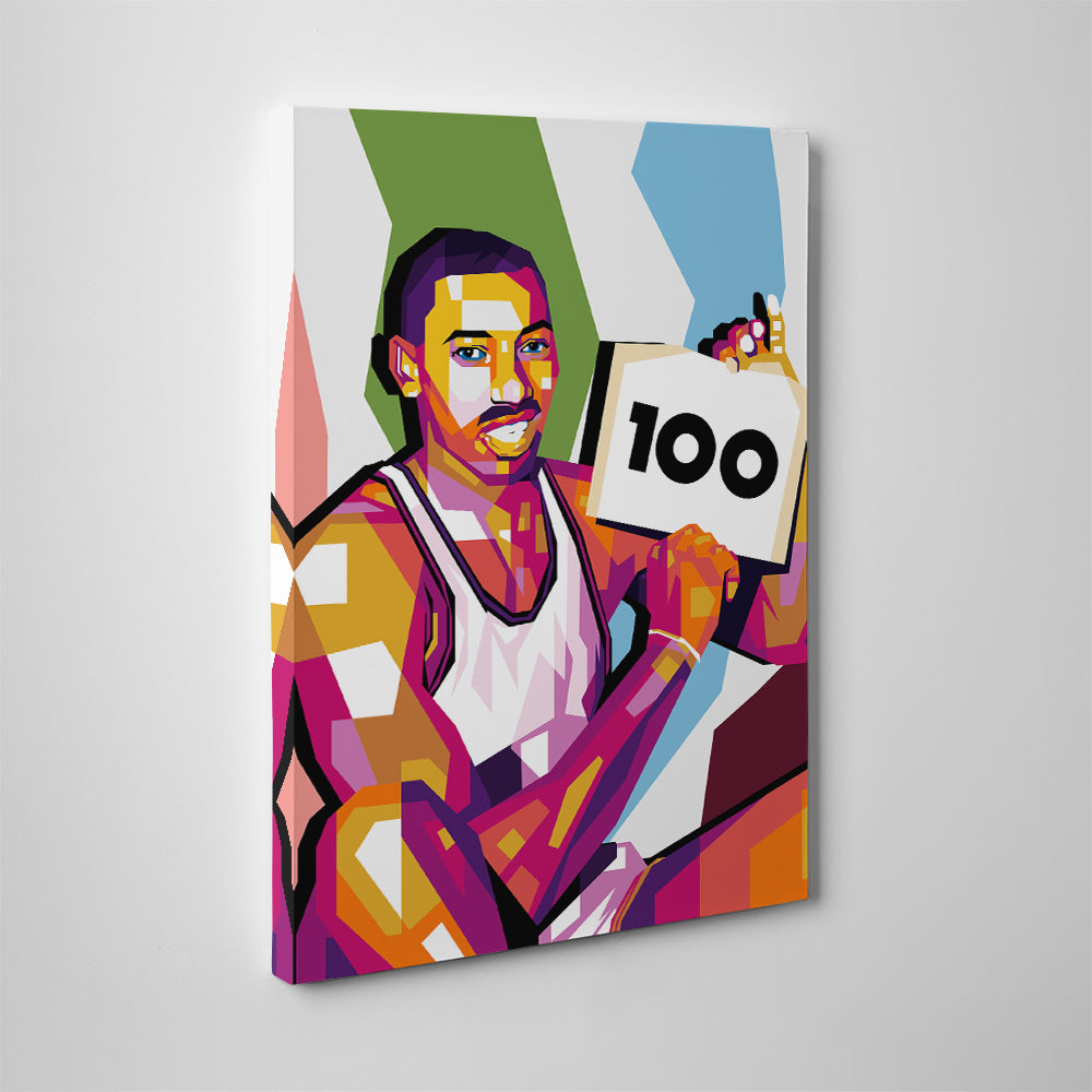 Wilt Chamberlain 100 Wall Art
