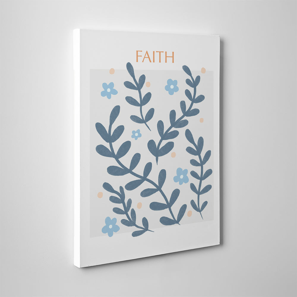 Faith Blue Wall Art