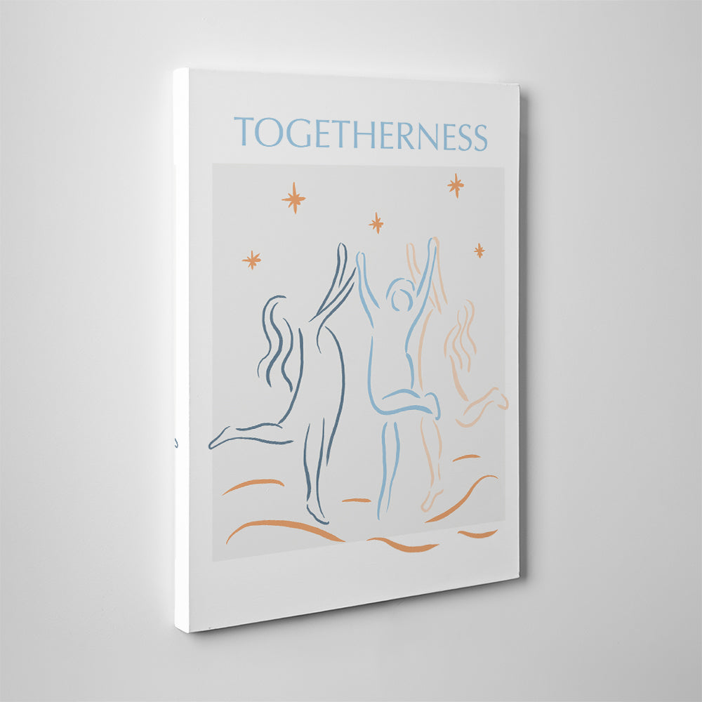 Togetherness Blue Wall Art