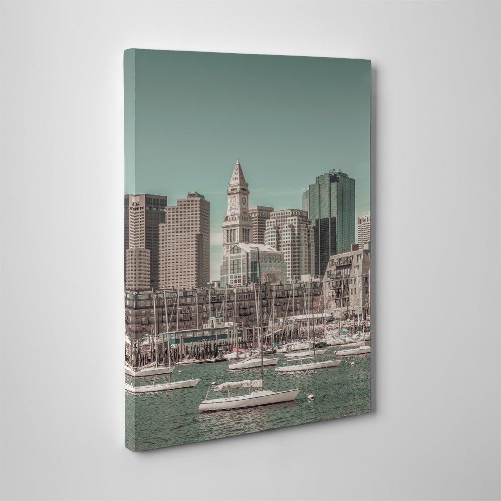 Boston Cityscape North End Wall Art