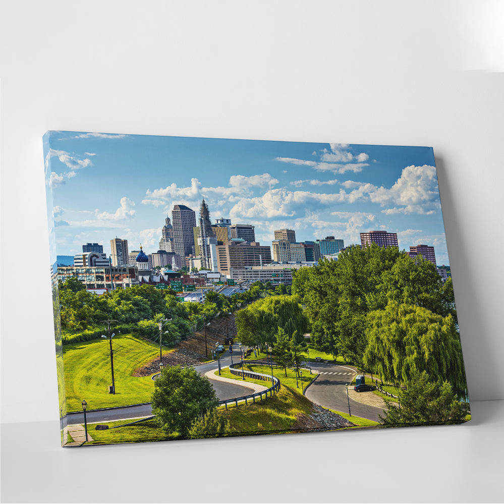 Hartford Downtown Cityscape Wall Art