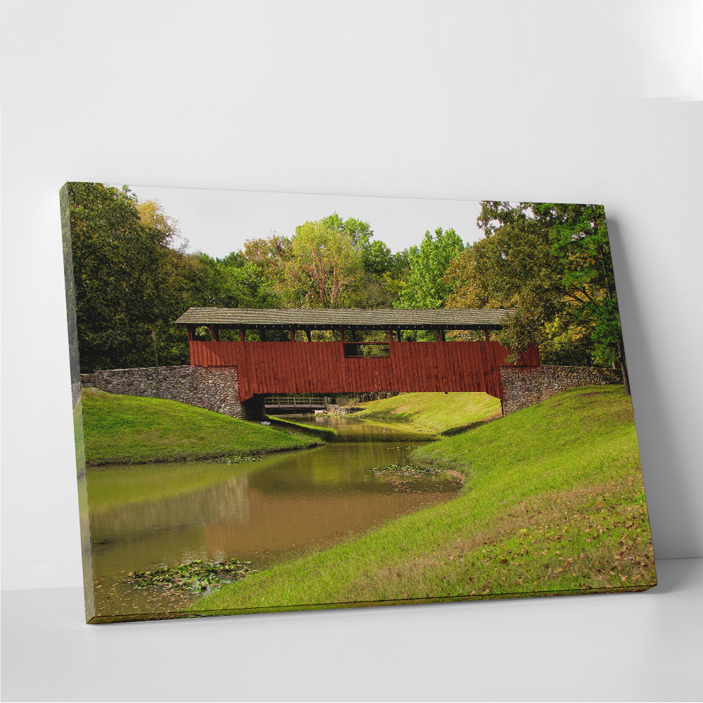 Burns Park Covered Bridge Wall Art