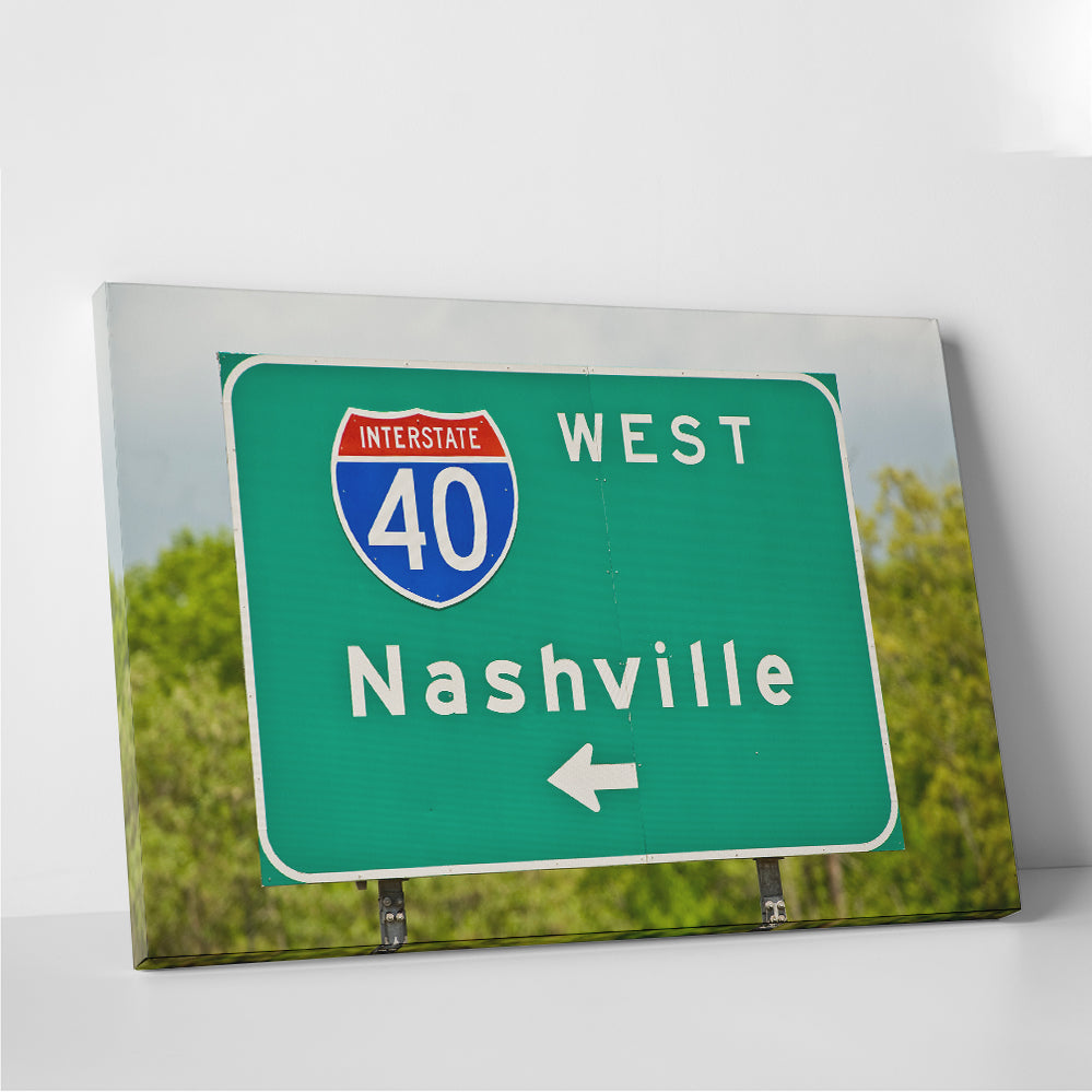 Nashville Interstate 40 Wall Art