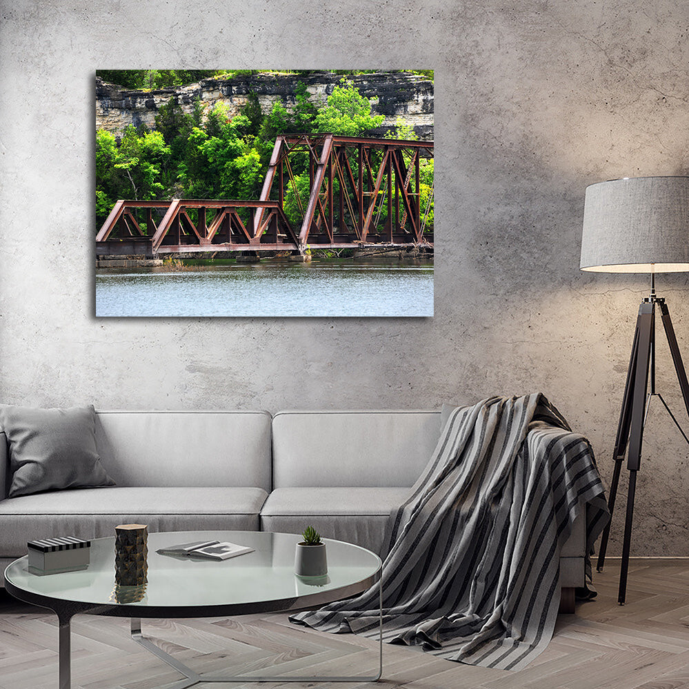 Ozarks Railway Bridge Wall Art