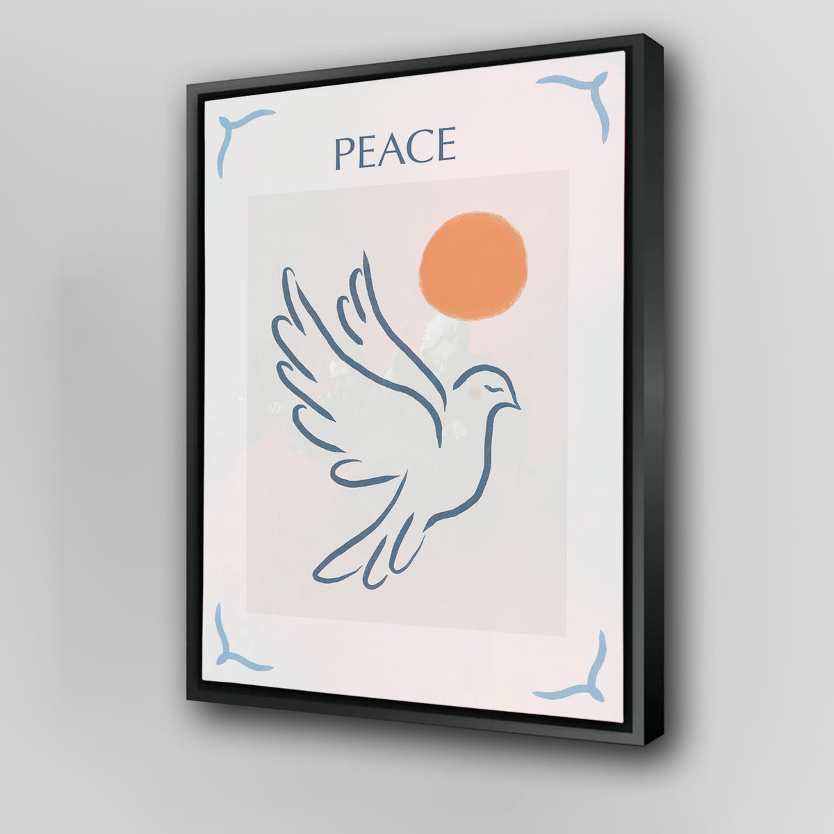 Peace Blue Wall Art
