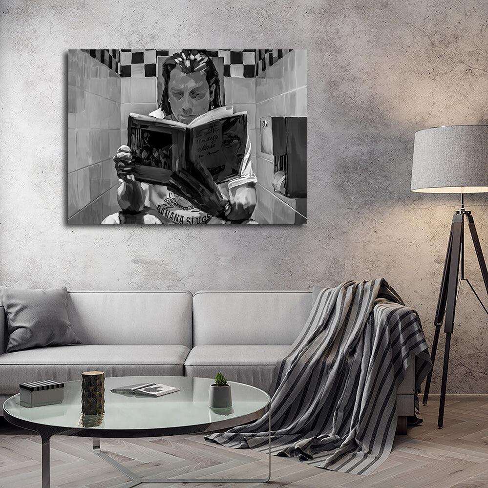 Toilet Reading Wall Art