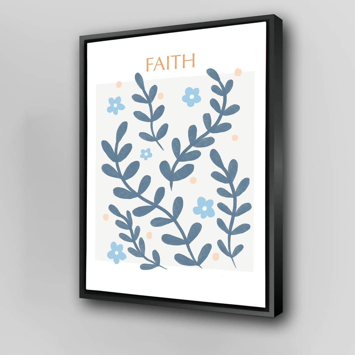 Faith Blue Wall Art