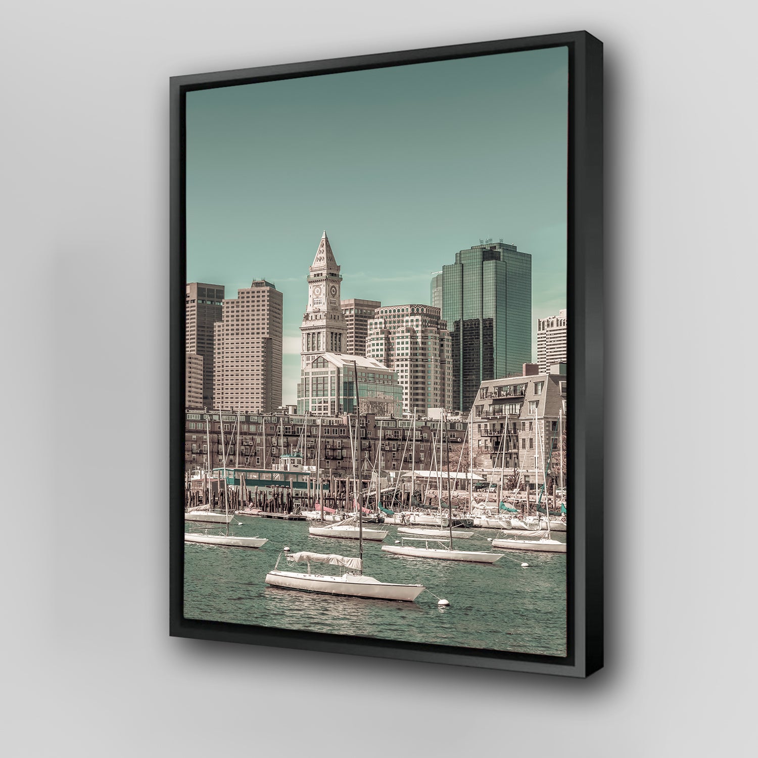 Boston Cityscape North End Wall Art