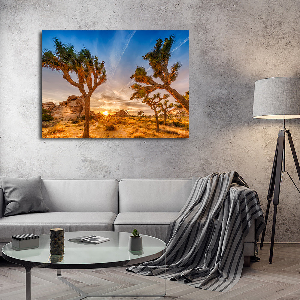 Sunset at Joshua Tree National Park Wall Art