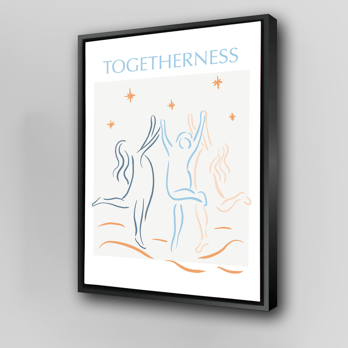 Togetherness Blue Wall Art