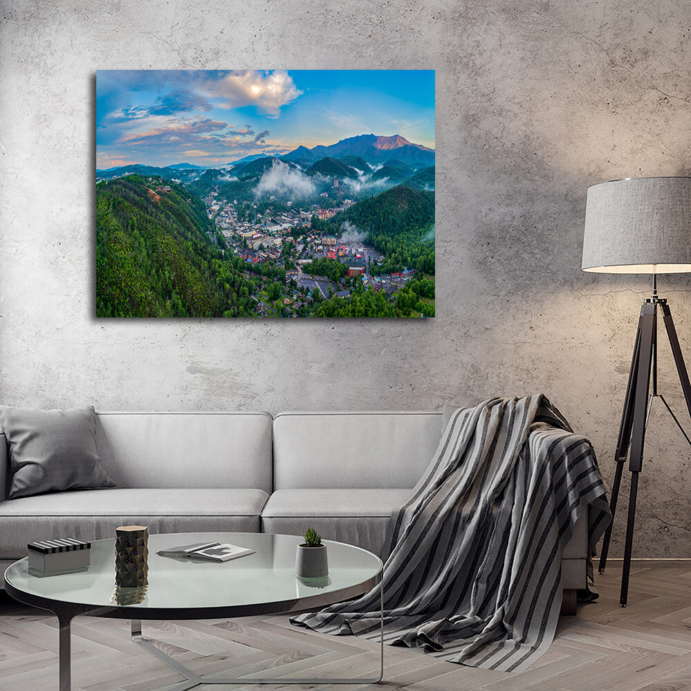 Gatlinburg Aerial Wall Art