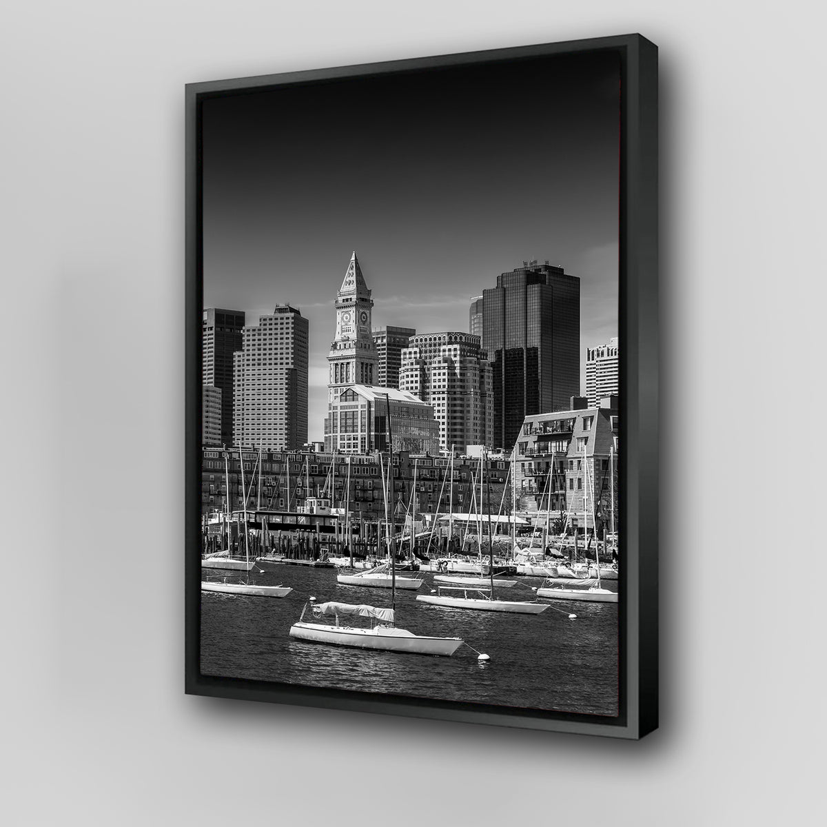 Boston Financial District _ Monochrome Wall Art