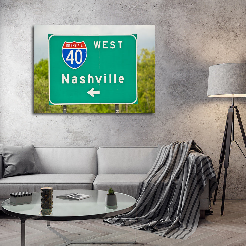 Nashville Interstate 40 Wall Art
